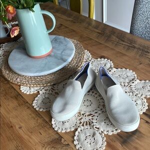 Rothy's Cream Slip-On Flats